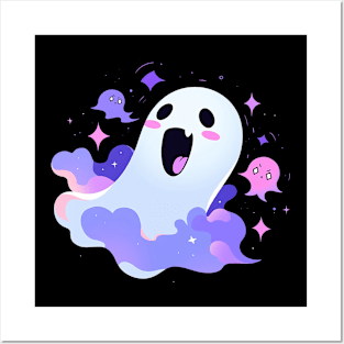 cute ghost Posters and Art